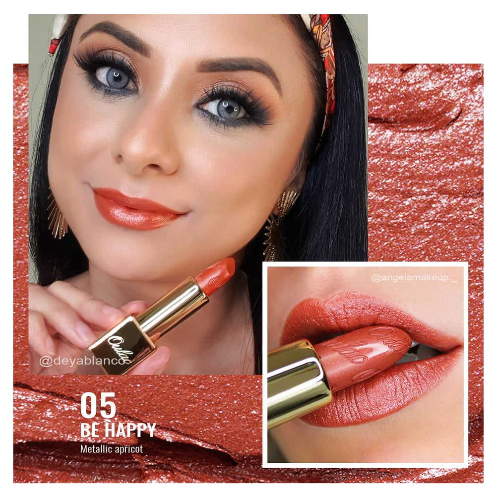 Oulac rouge à lèvres haute pigmentation, couverture complète