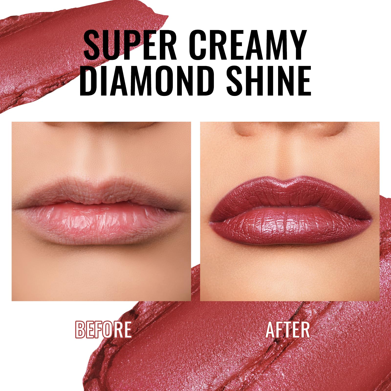 Oulac Shimmer Lipstick, étui magnétique élégant pour retouches rapides.