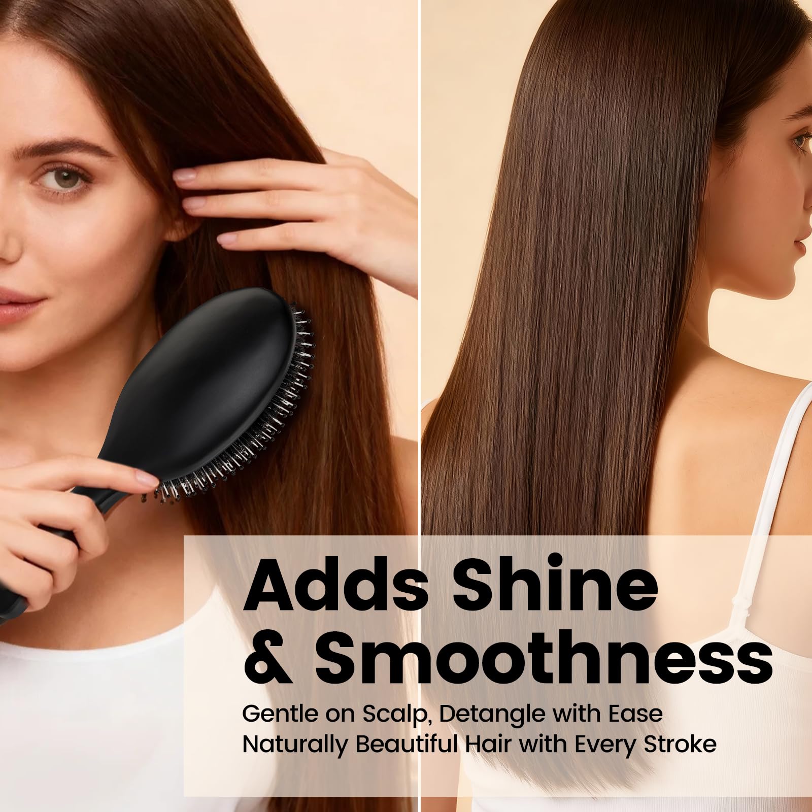 Brosse OUMIGIZ pour boucles, démêlage efficace sans casse.