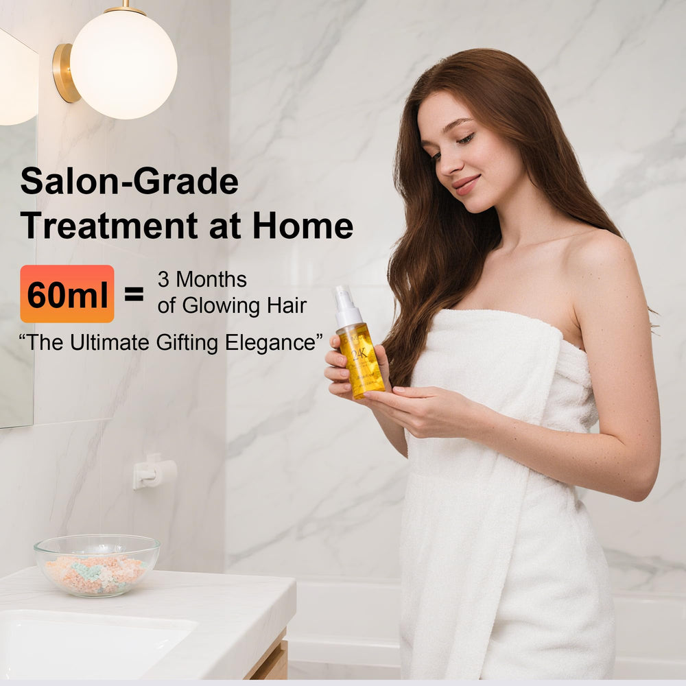 Oumigiz frizz control and smoother texture on hair.