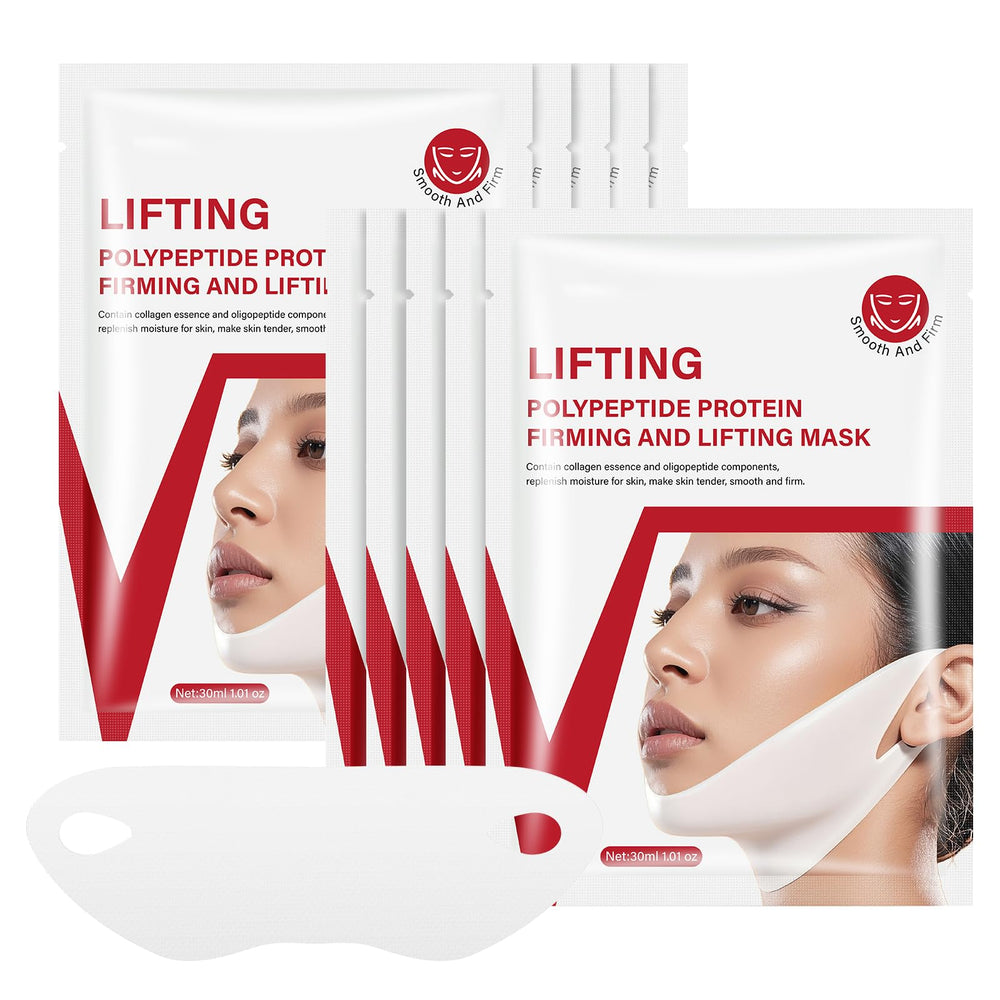 OUPEICHARM pack-de-10-masque-lifting-ligne-v raffermissant le contour du visage.