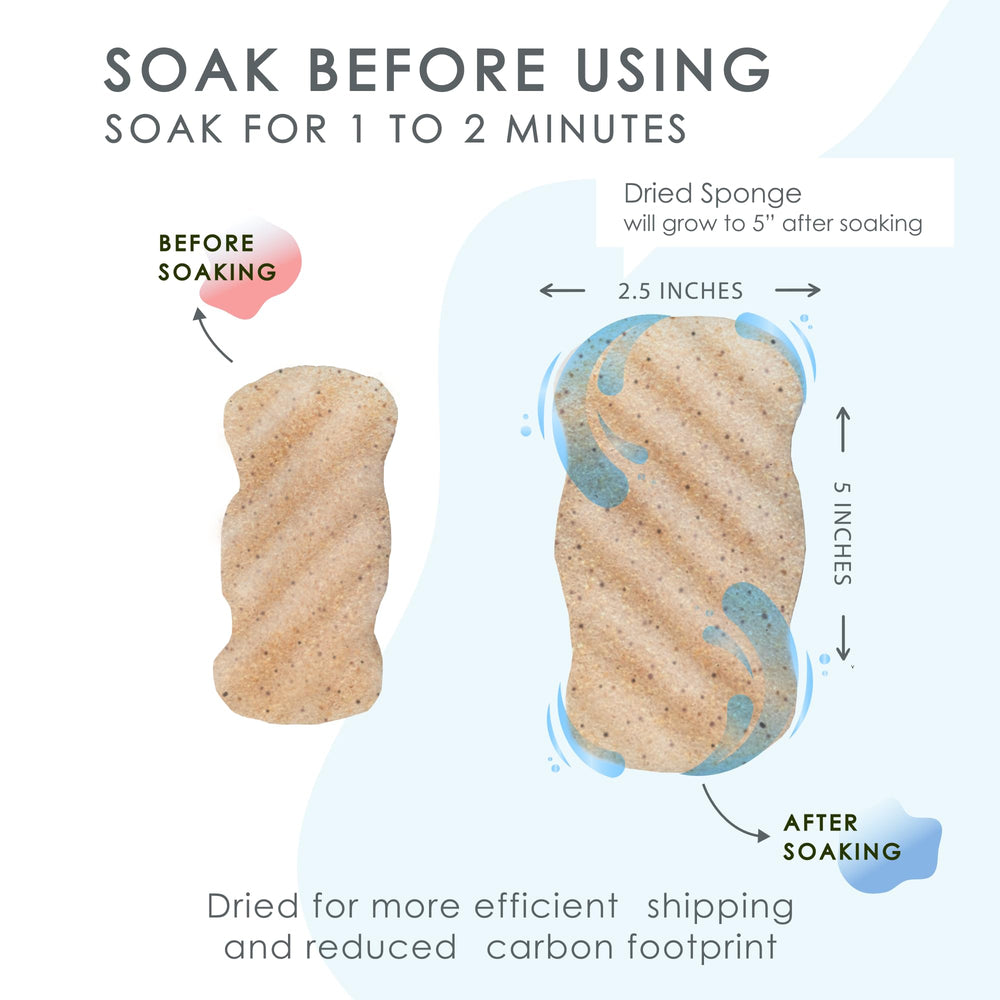 Our Earth Beauty Konjac, riche en nutriments; peau nourrie naturellement.