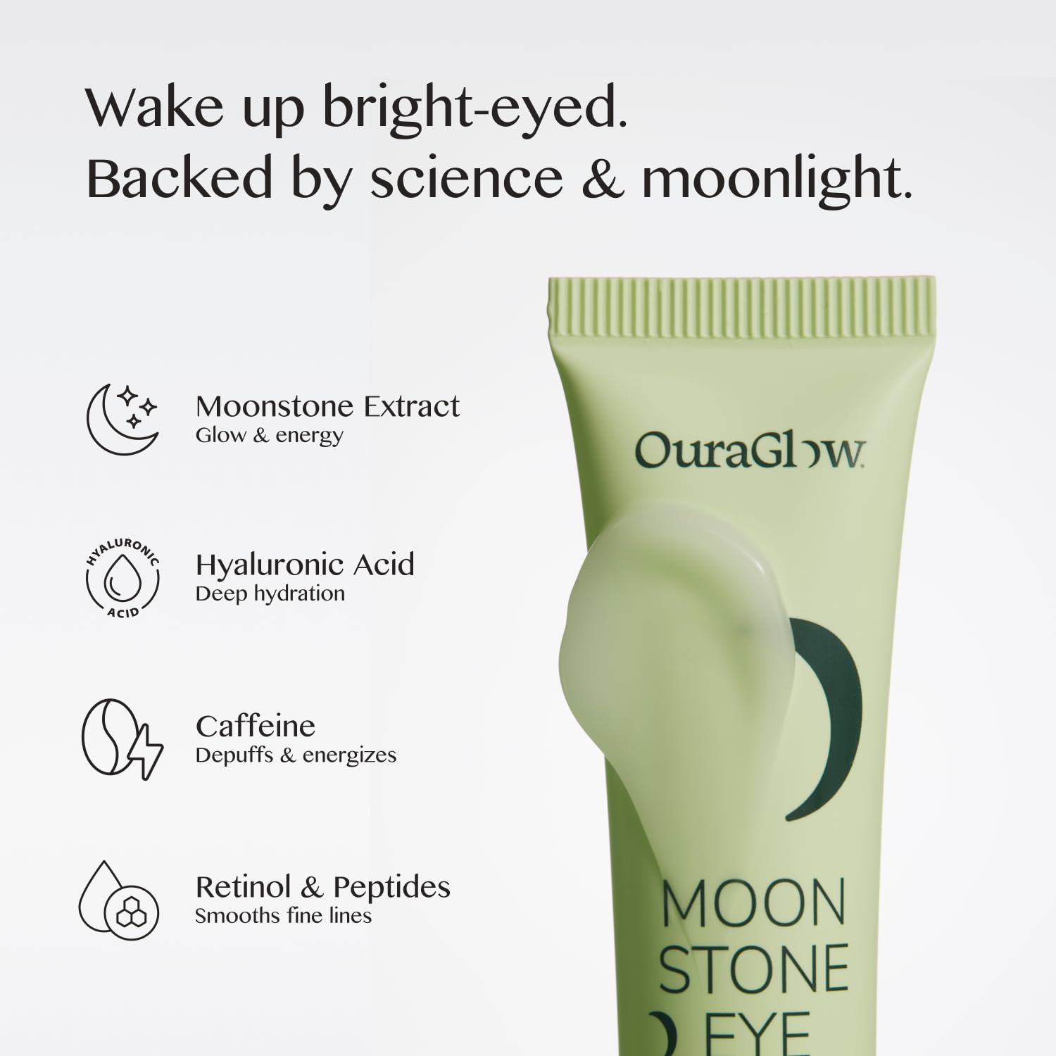 OURAGLOW Crème Yeux Tête Metallique - Application Propre: sensation fraîche à chaque passage.