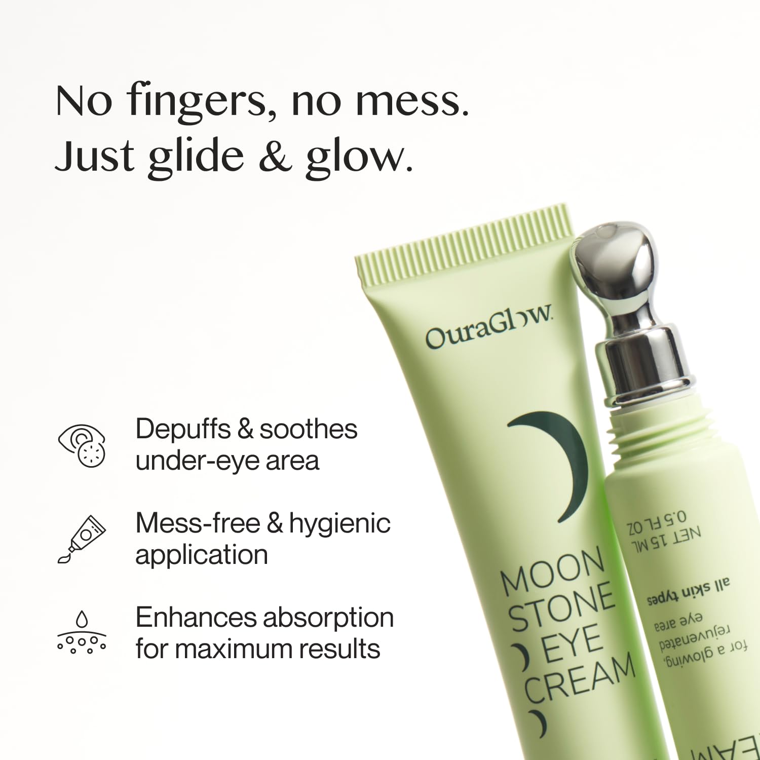 OURAGLOW Crème Yeux Usage Quotidien Doux: routine simple et confortable.