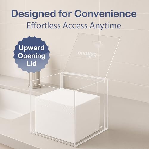 Ourmed Life boite organisateur salle bains en acrylique clair rangement net
