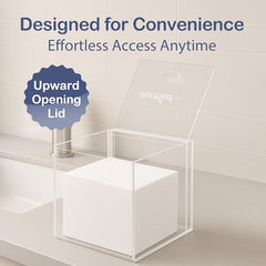 Ourmed Life boite organisateur salle bains en acrylique clair rangement net
