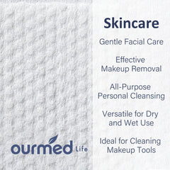 Ourmed Life lingettes maquillage résidu: démaquillage efficace sans frottement.