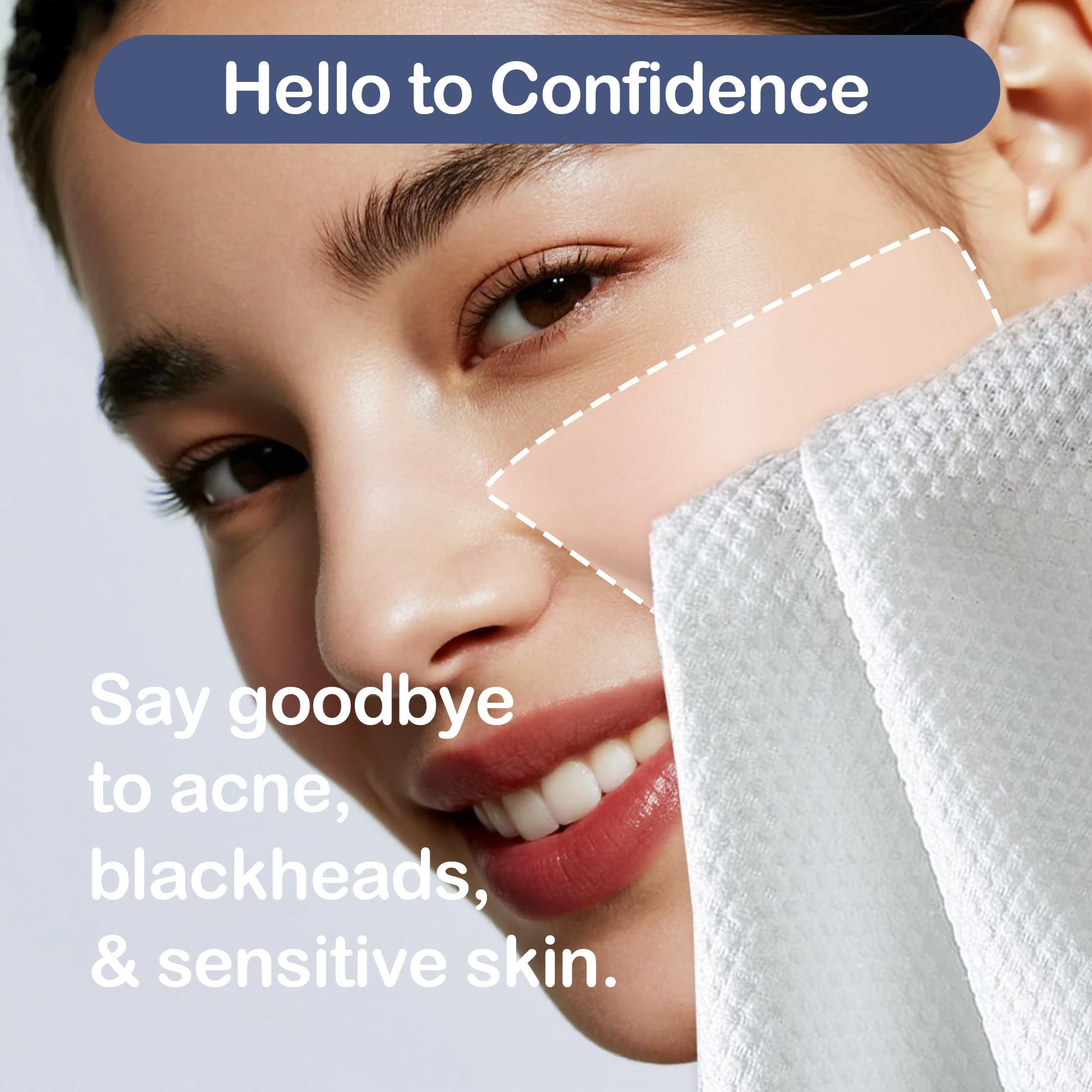 Pack de 50 lingettes visage Ourmed Life pour routine quotidienne