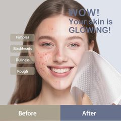 Ourmed Life serviettes visage grand format 12x12, absorption supérieure pour visage et corps.