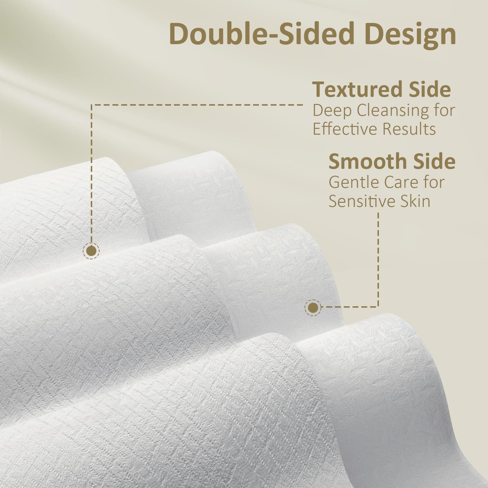 Ourmed Life serviettes visage sans peluches, hygiène impeccable pour routine.
