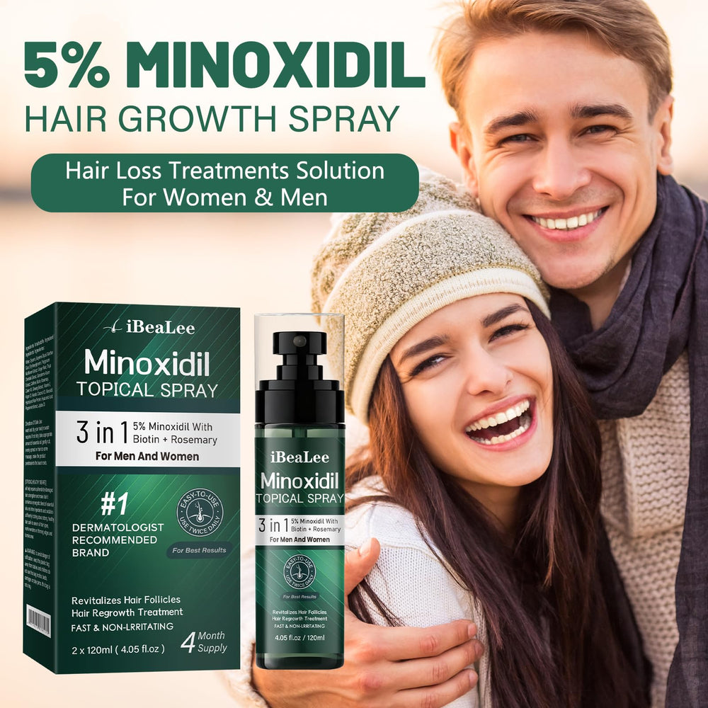 Guide d'utilisation OURMUST Minoxidil 5% pour une application régulière.