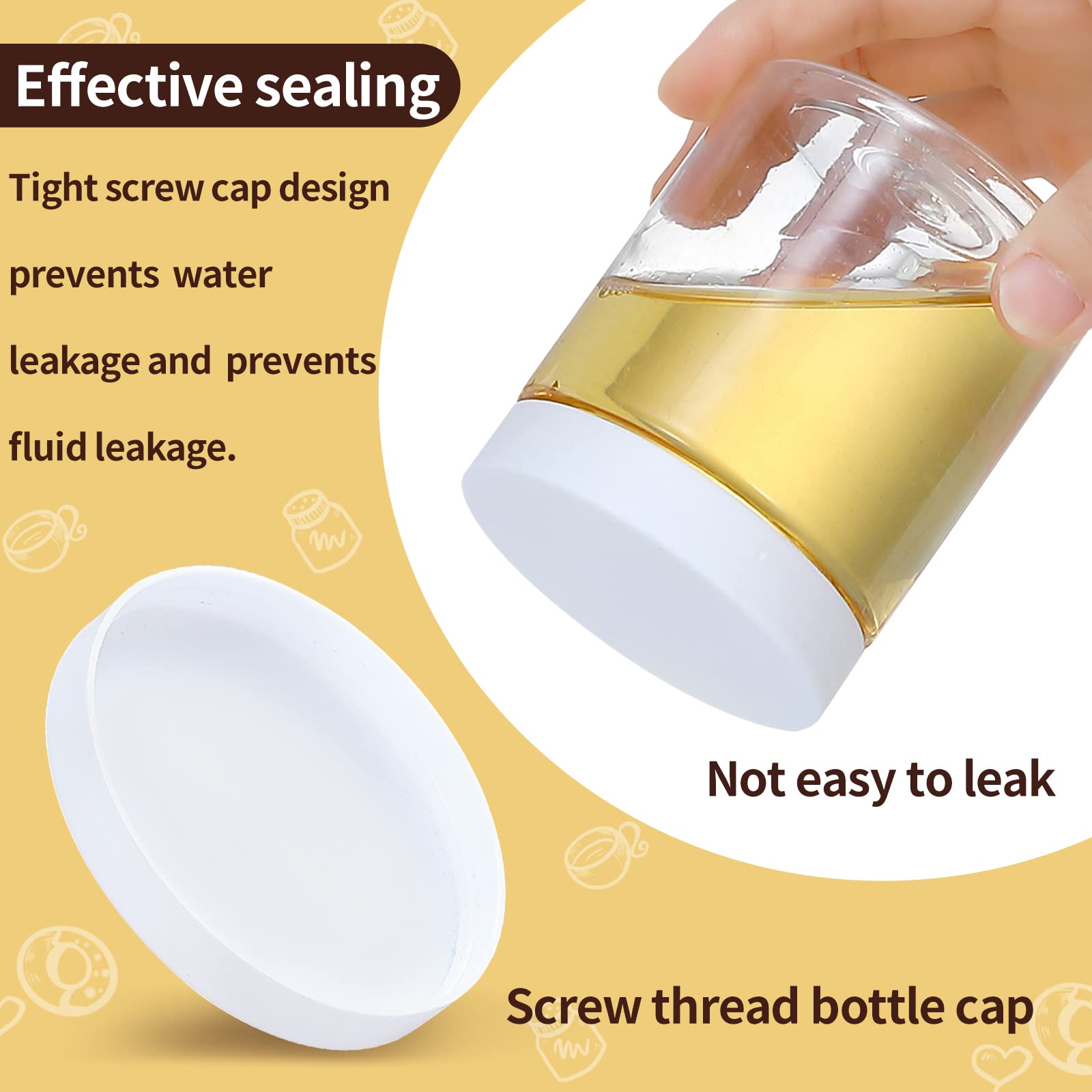 Bocaux OUSHINAN 8 oz pour pâte visqueuse et épices, rangement pratique