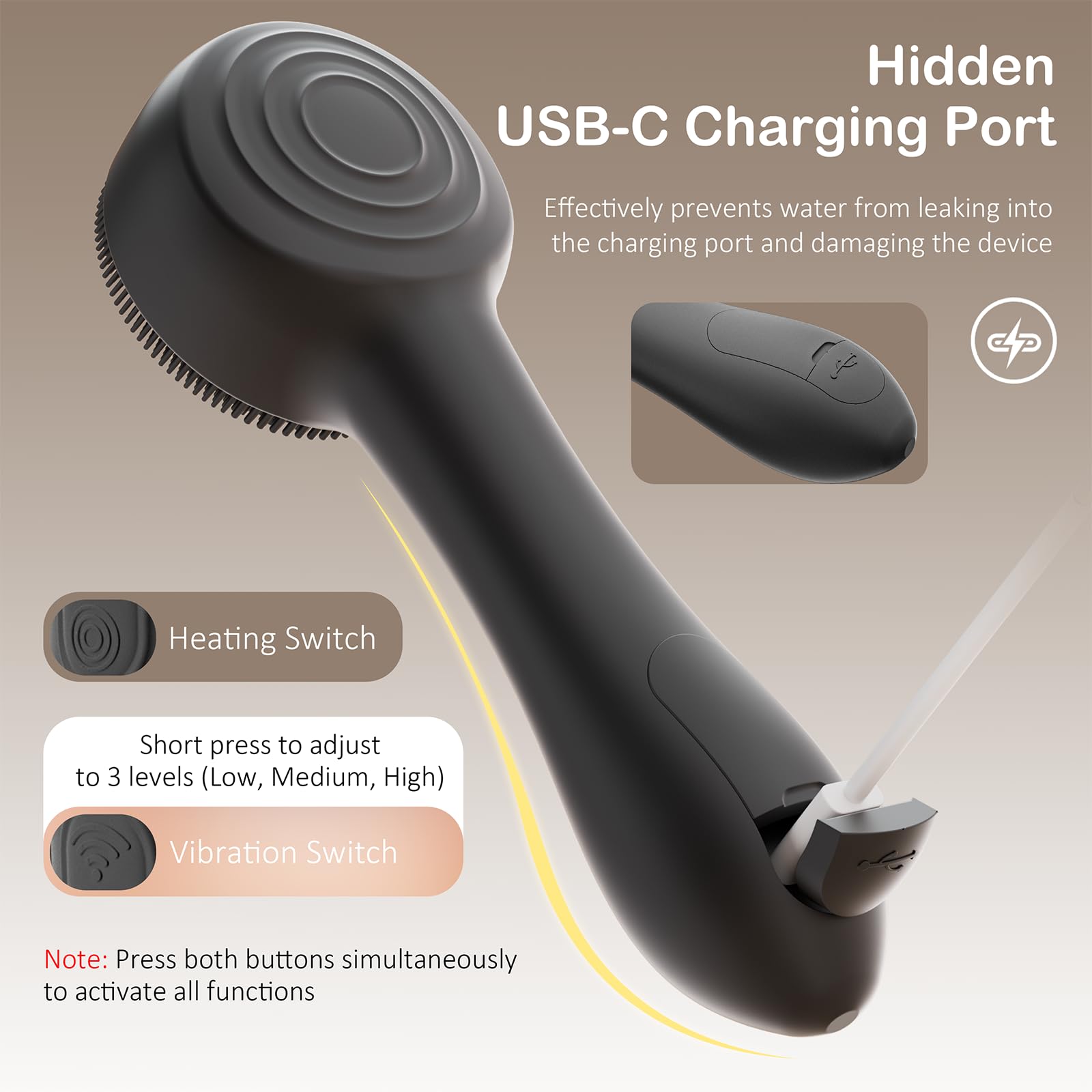 OUTIFUO brosse-visage-silicone-autonomie-longue – autonomie allant jusqu’à 60 jours.