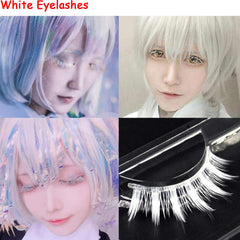 Outopen cils-faux-blancs bas détail pour équilibre visuel.