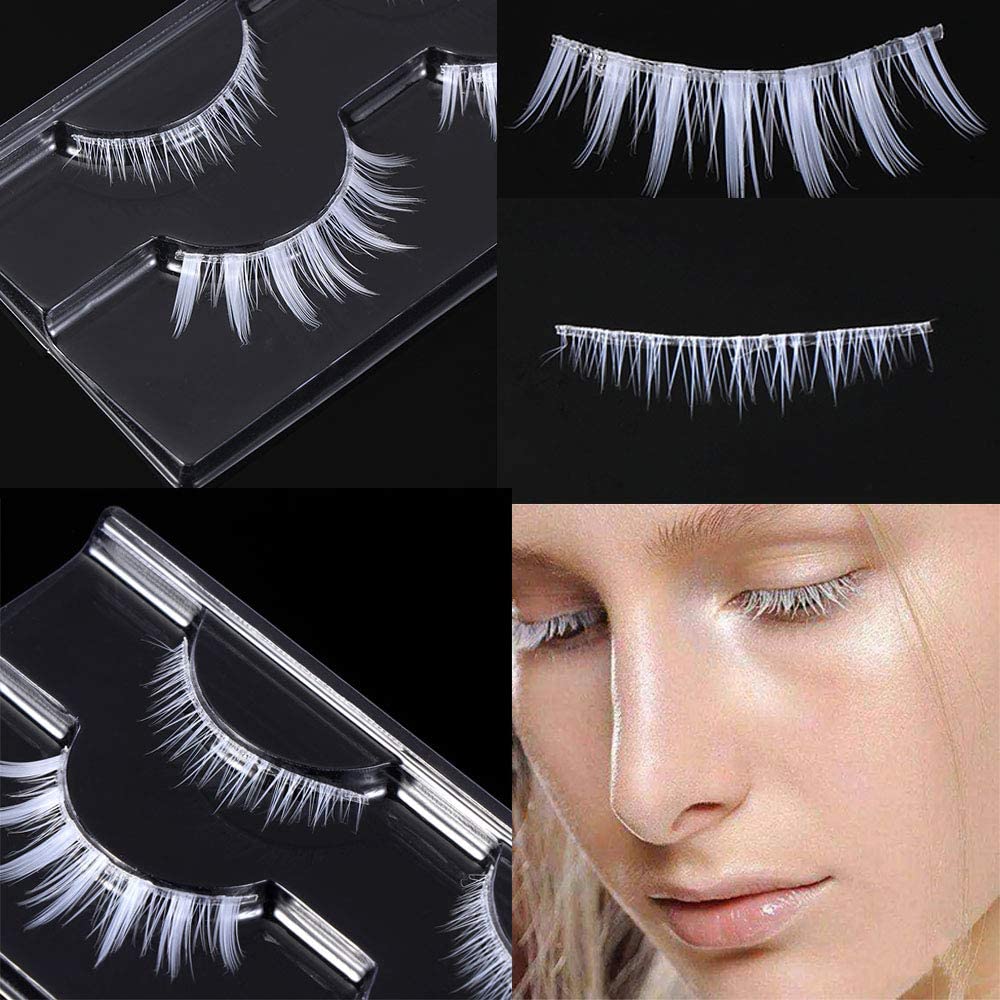 Outopen cils-faux-blancs texture douce, port confortable.