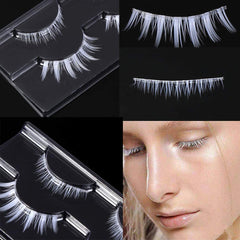 Outopen cils-faux-blancs texture douce, port confortable.