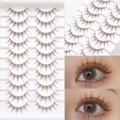 Outopen cils brun bande transparente assure une pose rapide et naturelle.