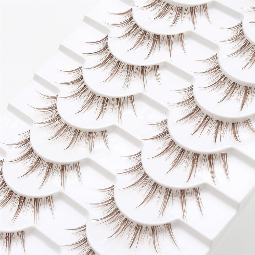 Outopen cils réutilisables brun manga permettent de varier les looks sans nouvel achat.