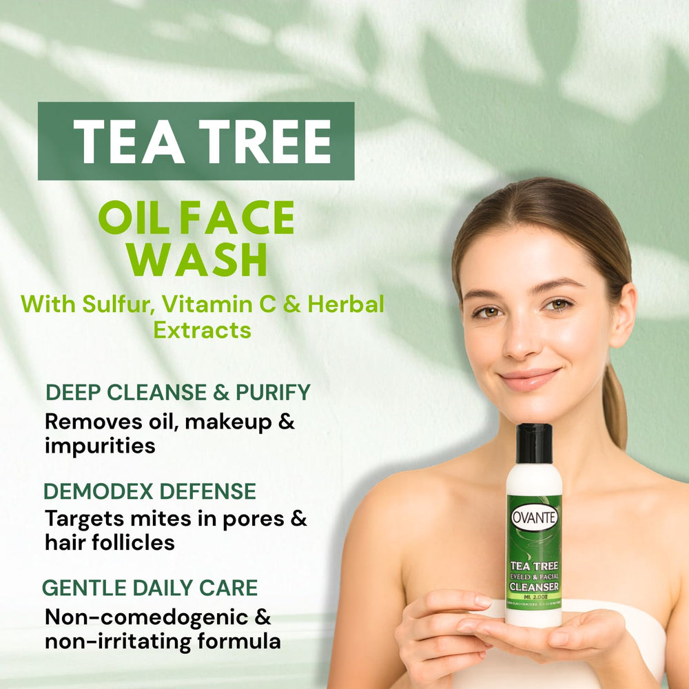 OVANTE nettoyage doux quotidien pour yeux et visage sans irritation.
