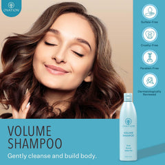Shampooing Volume Ovation Hair étiquette: présentation de la marque et promesse sans sulfates.