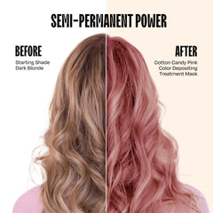 Overtone application-sur-cheveux secs, masque colorant prêt à transformer les longueurs.
