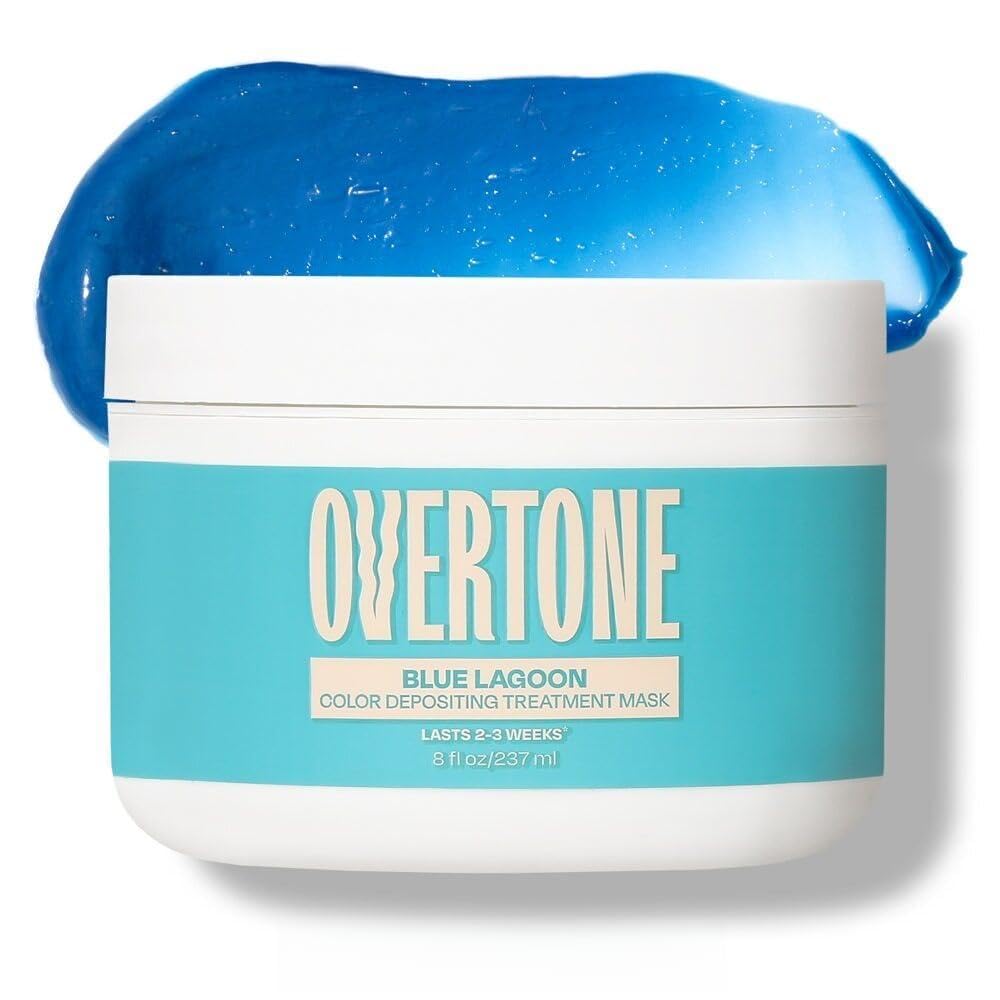 Ouvreuse oVertone Bleu Lagune prête à déposer une couleur hydratante sur les cheveux.