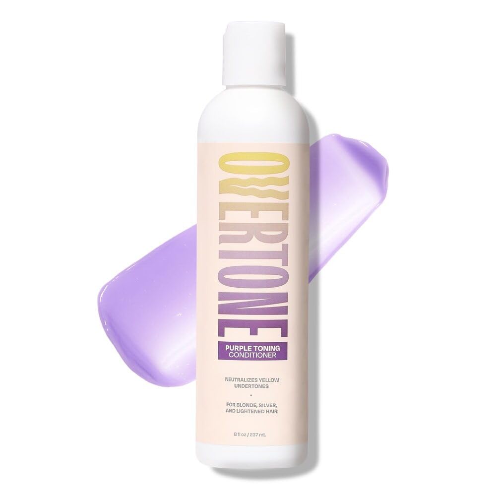 oVertone bouteille-conditionneur-violet neutralise les tons chauds et hydrate intensément les cheveux