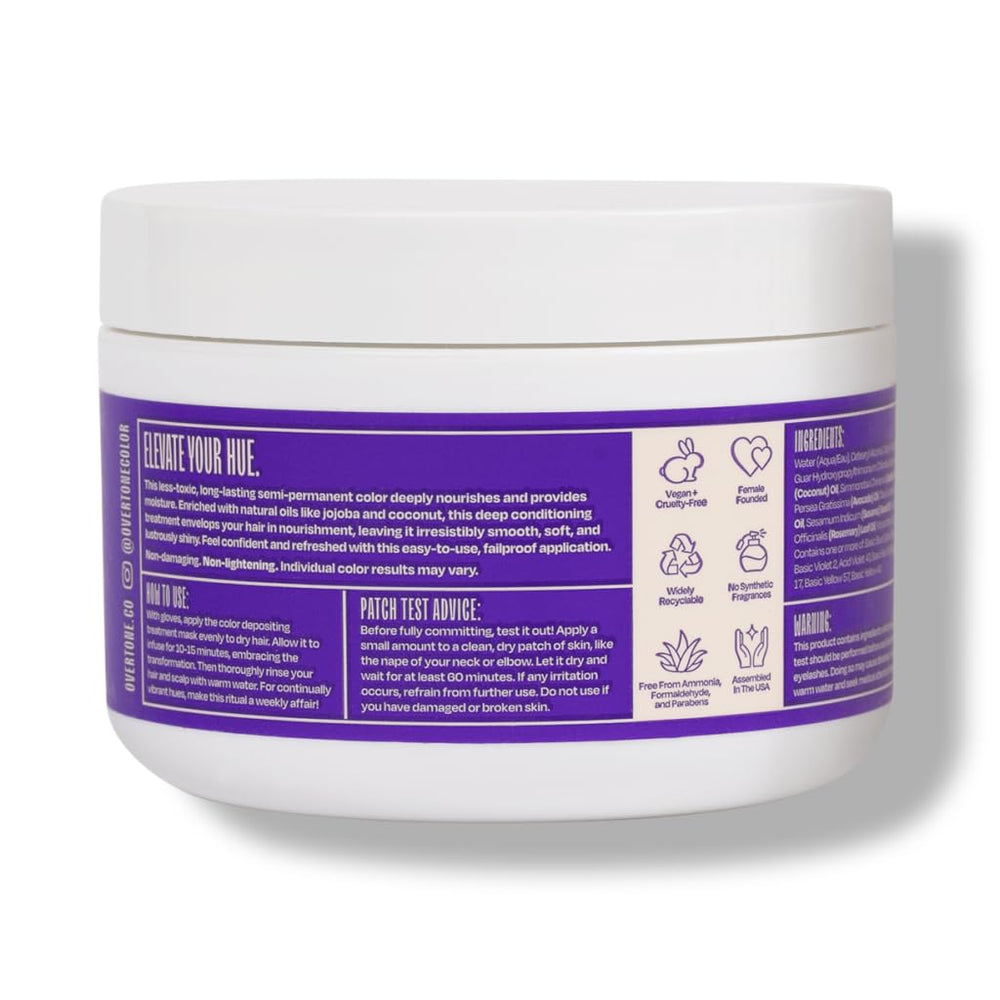 oVertone cheveux-nourris-brillance : cheveux doux et brillants après le soin.