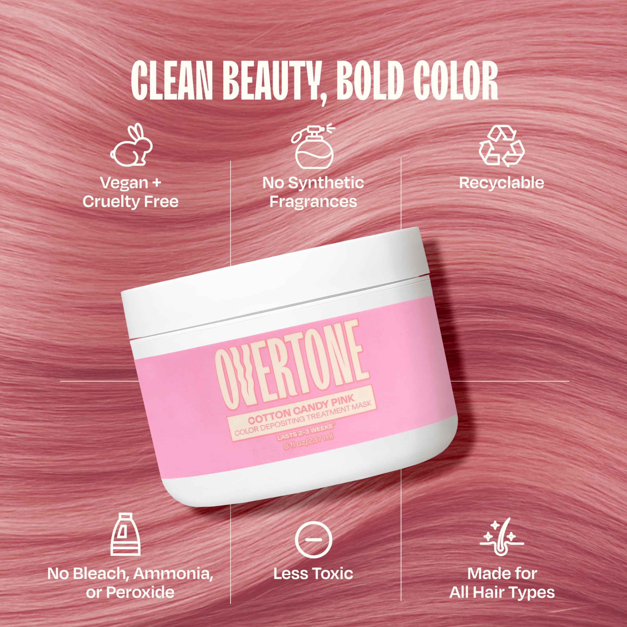 Overtone coloration-vibrante sur cheveux bruns, pigment riche et durable.