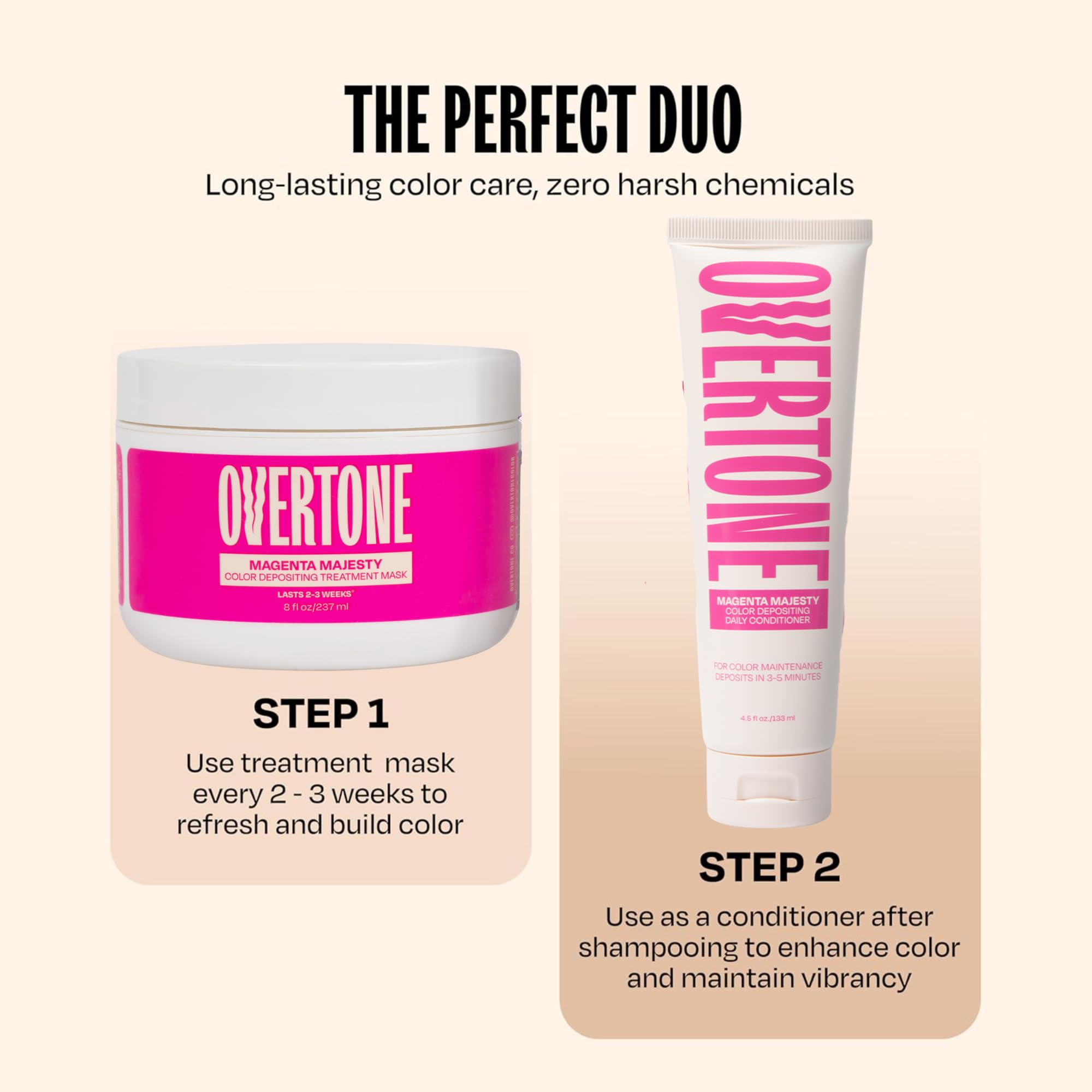 oVertone – Huile d’avocat hydratante intégrée dans la formule.