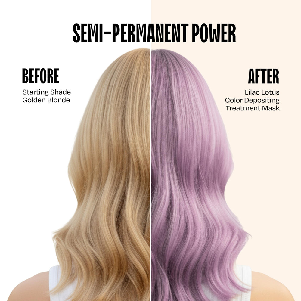 Overtone Lilac Lotus – application sur cheveux secs avant rinçage