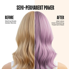 Overtone Lilac Lotus – application sur cheveux secs avant rinçage
