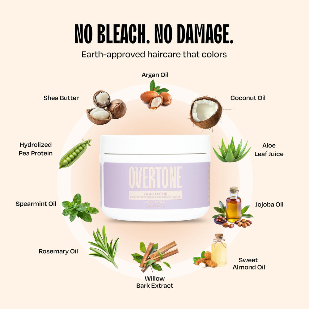 Overtone Lilac Lotus – sans parabènes ni sulfates
