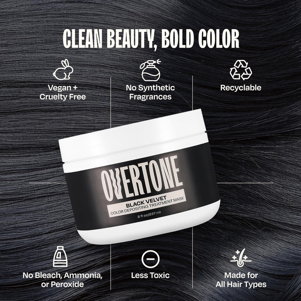Overtone Pigment Déposant sur cheveux clairs : intensité adaptée à base décolorée.