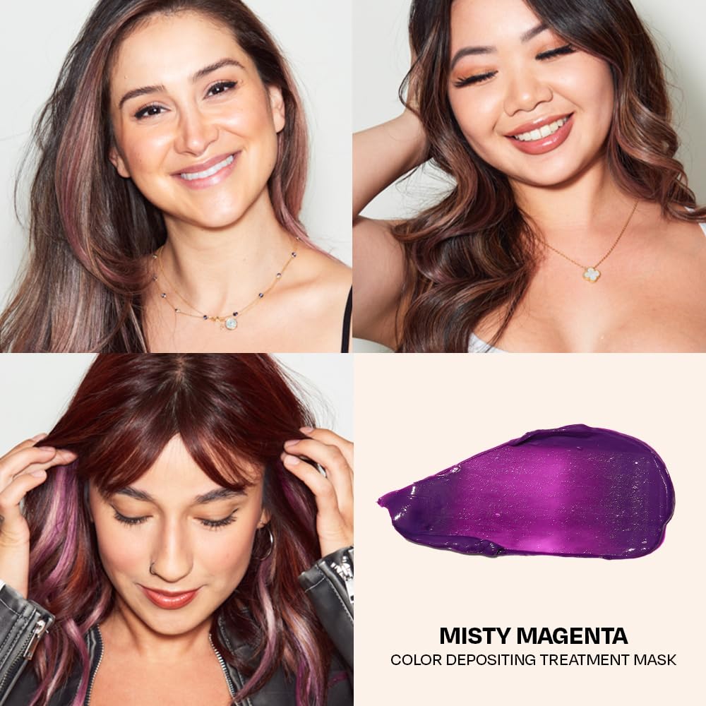 pigment vibrant oVertone sur cheveux châtains pour une couleur nette