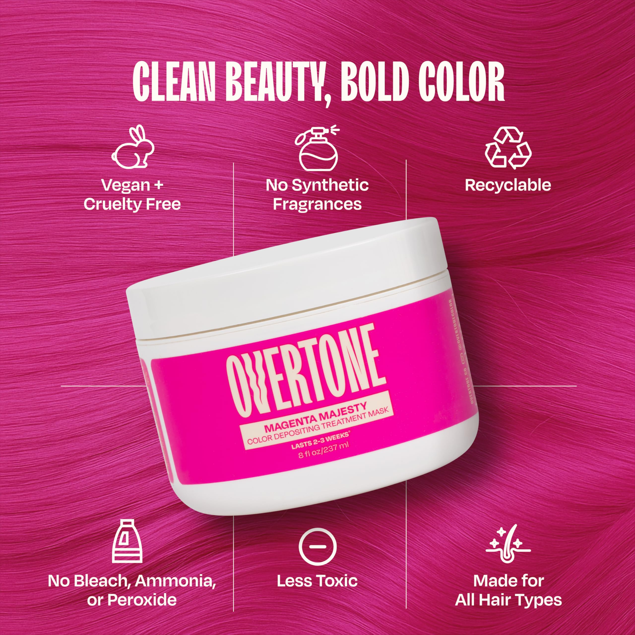 oVertone – Résultats salon à domicile avec couleur durable.