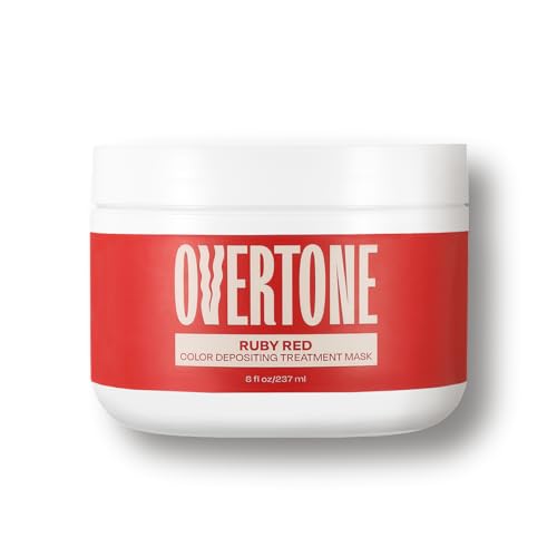 oVertone Ruby Red – Masque colorant hydratant prêt à l'application.