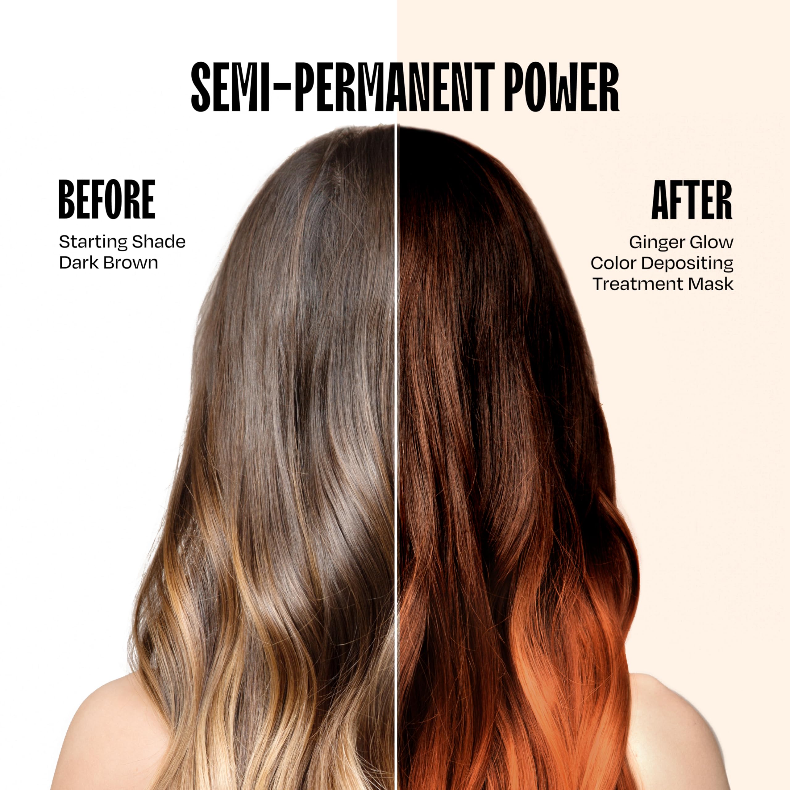 oVertone Ginger Glow – application rapide en 10 à 15 minutes pour couleur semi-permanente.