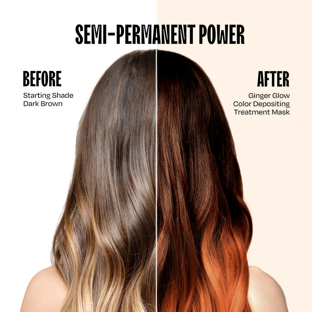 oVertone Ginger Glow – application rapide en 10 à 15 minutes pour couleur semi-permanente.