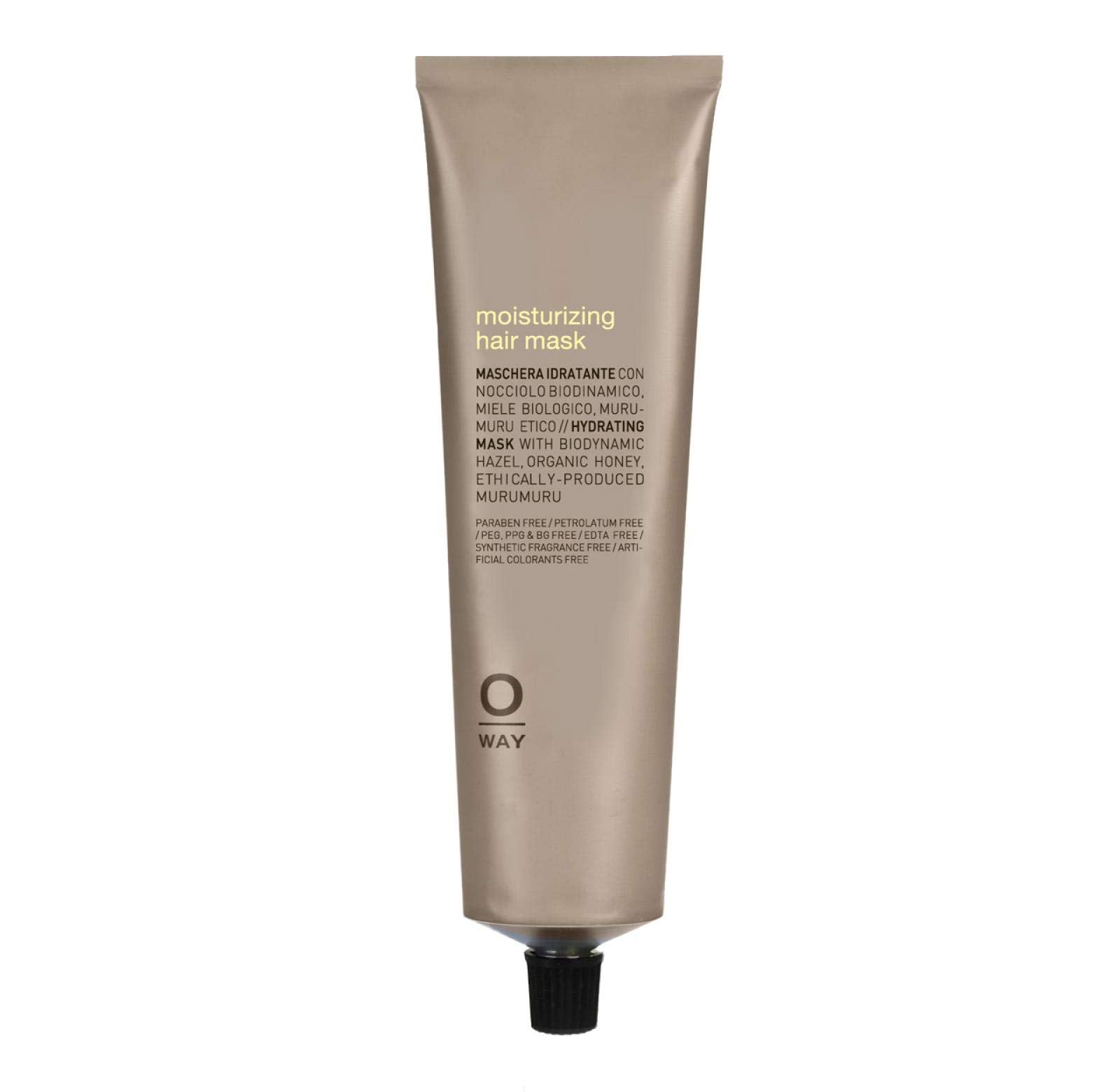 OWAY Masque hydratant pour cheveux 150 ml, hydratation durable.
