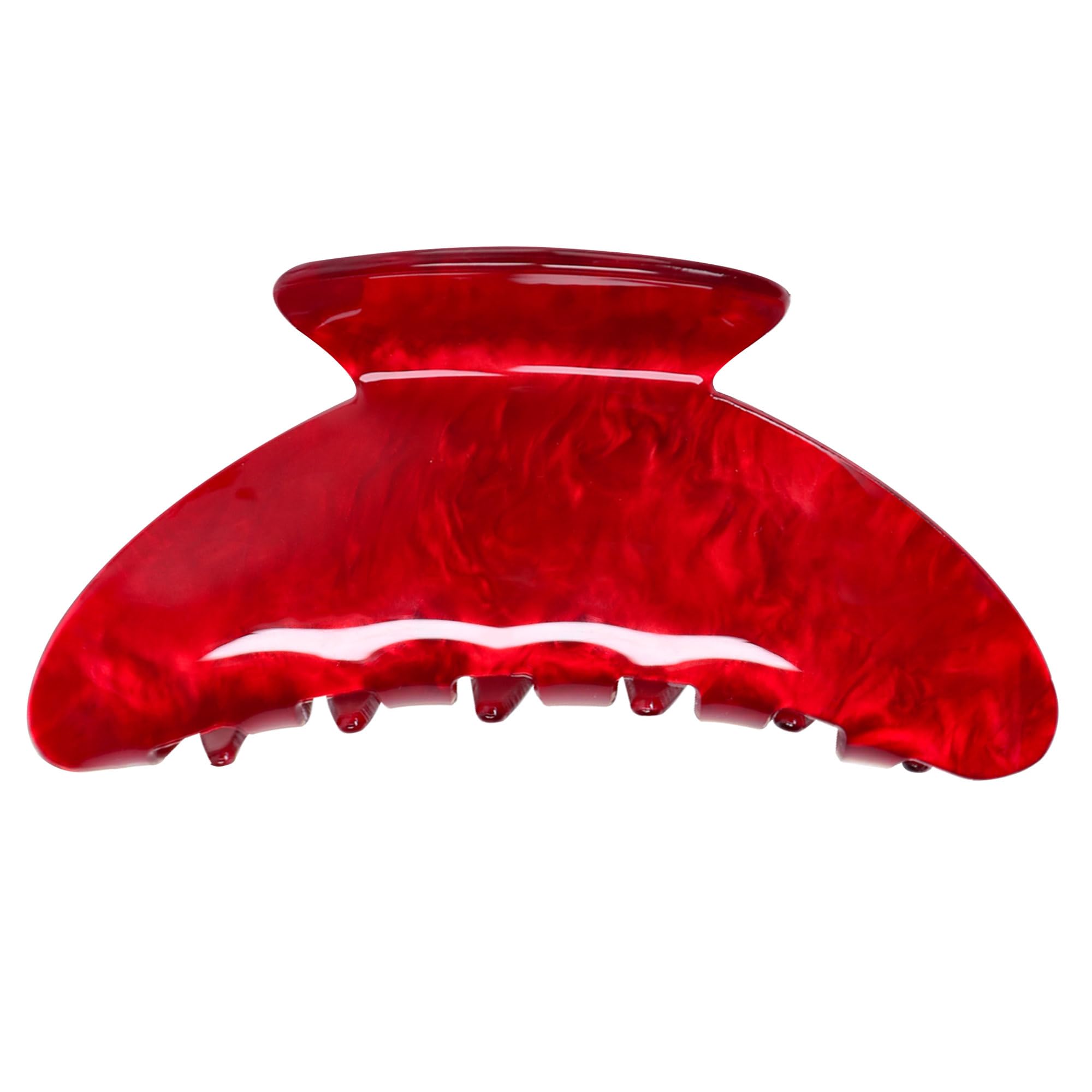 OWIIZI broche-cheveux acétate rouge anti-glissement idéale pour cheveux fins et moyens