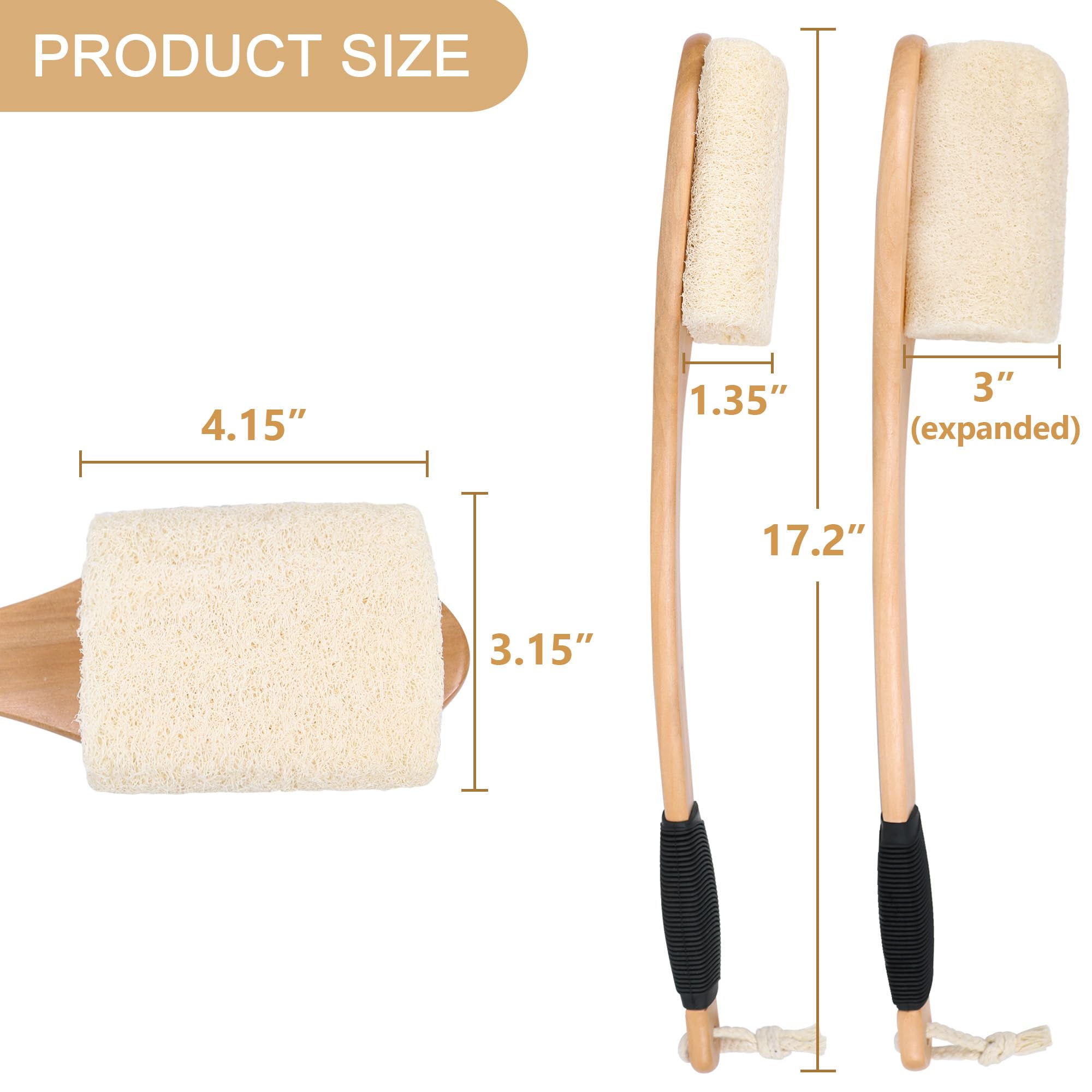 OWIIZI brosse dos séchage rapide après douche.
