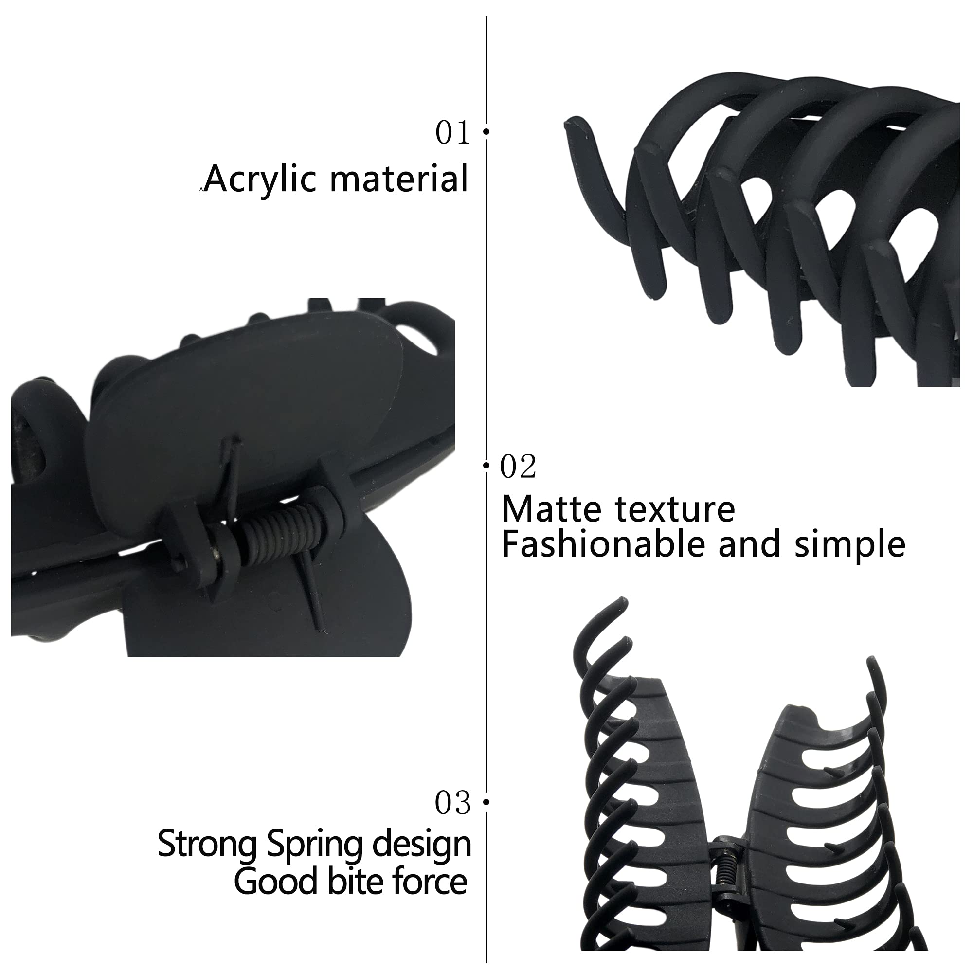 OWIIZI pinces cheveux durables en résine et alloy, finition matte agréable.