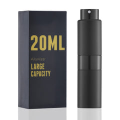 owlyee Bouteille parfum voyage 20 ml noir, pratique pour emporter votre parfum en déplacement.
