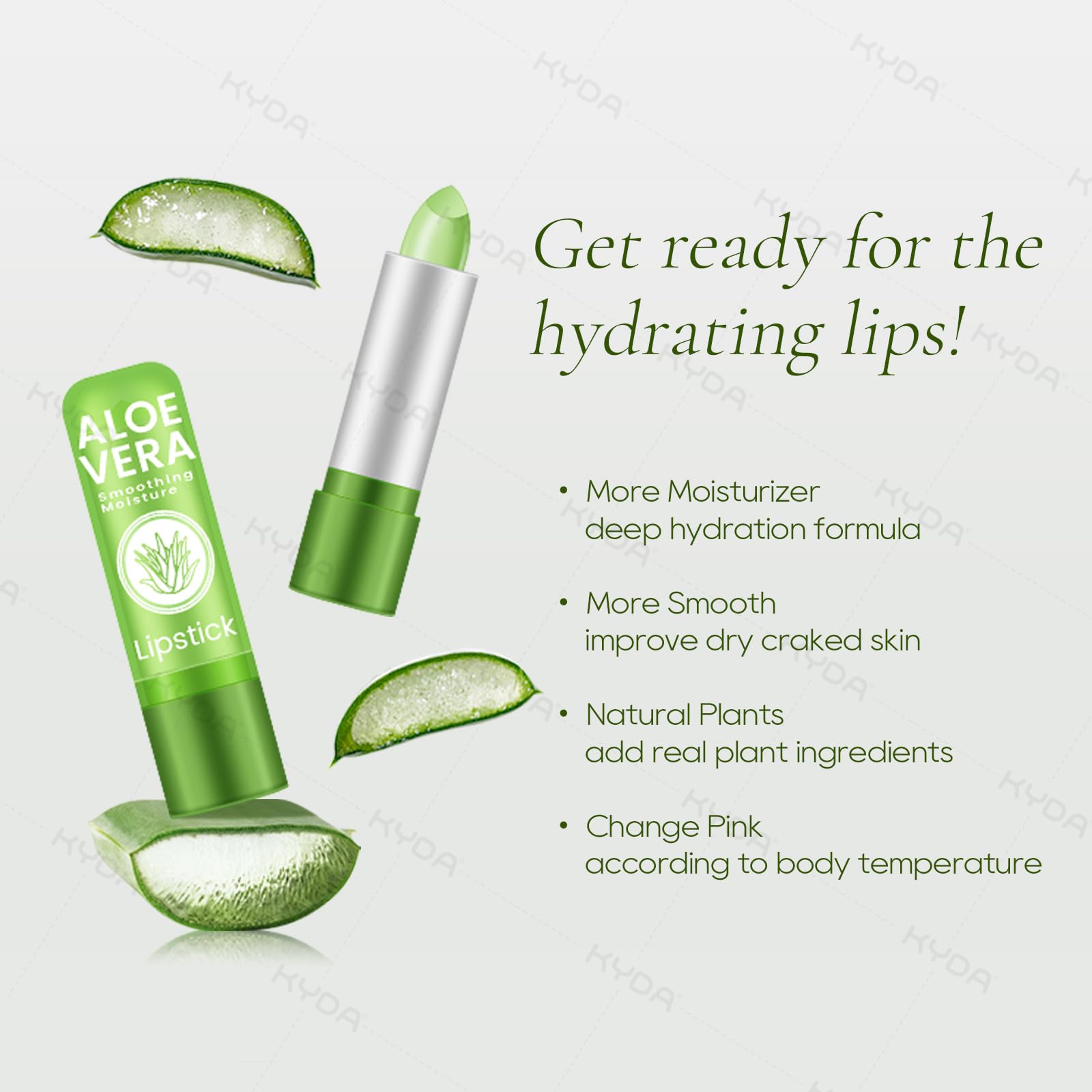 Baume Ownest Aloe Vera révélant sa couleur changeante selon le pH.