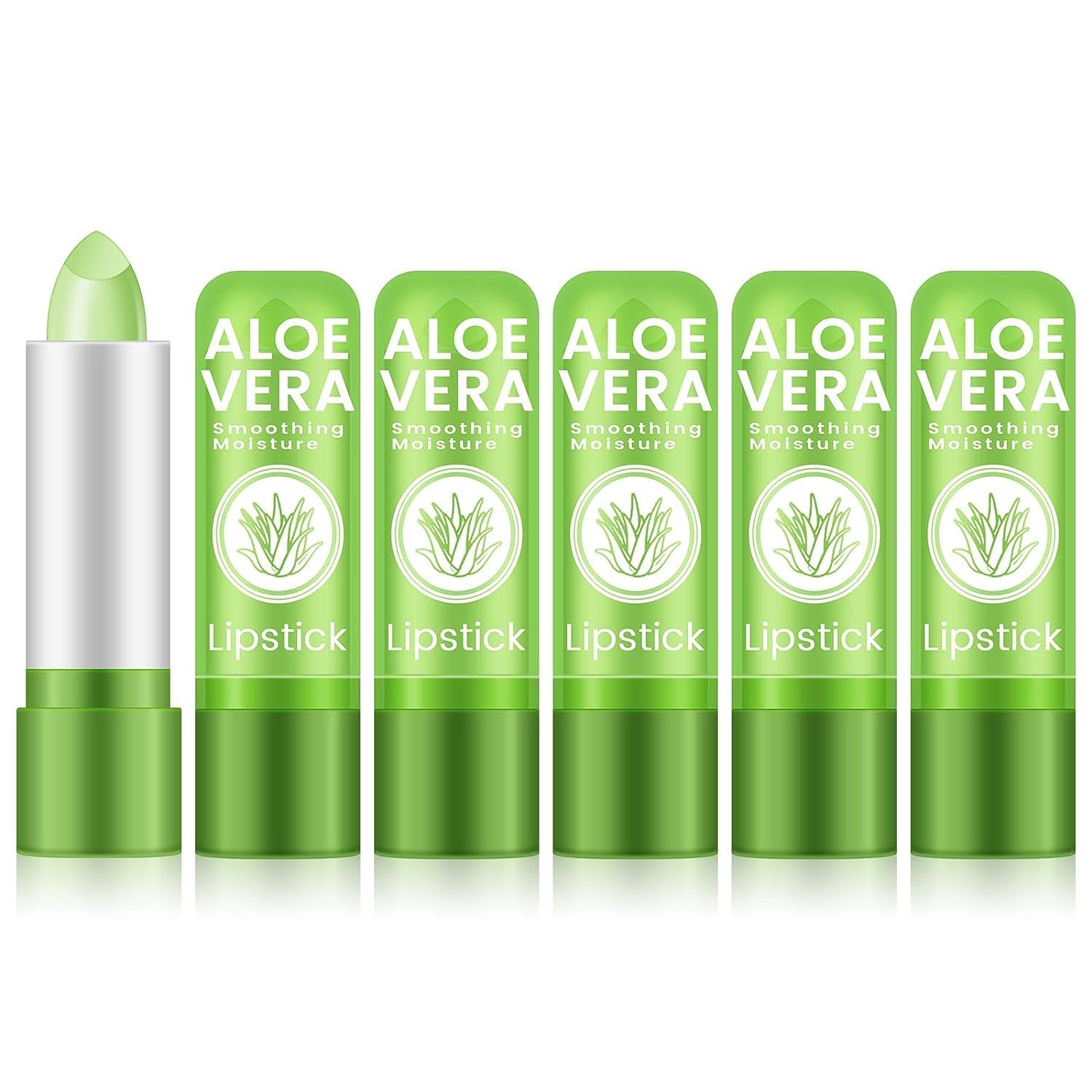 Ownest baume lèvres Aloe Vera vert – couleur qui évolue et hydratation durable.