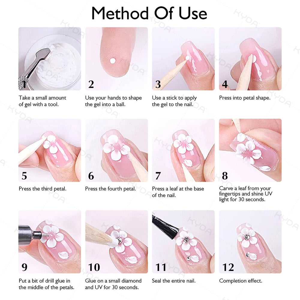 Compatible avec vernis autres produits pour designs variés