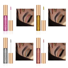 Liner liquide Ownest à paillettes or, reflets scintillants et look festif durable.