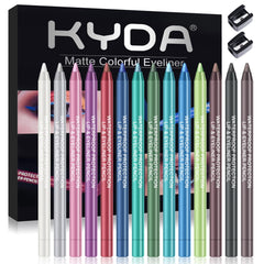 Ownest crayon contour des yeux 14 couleurs perle metallique pour un regard éclatant et longue tenue.