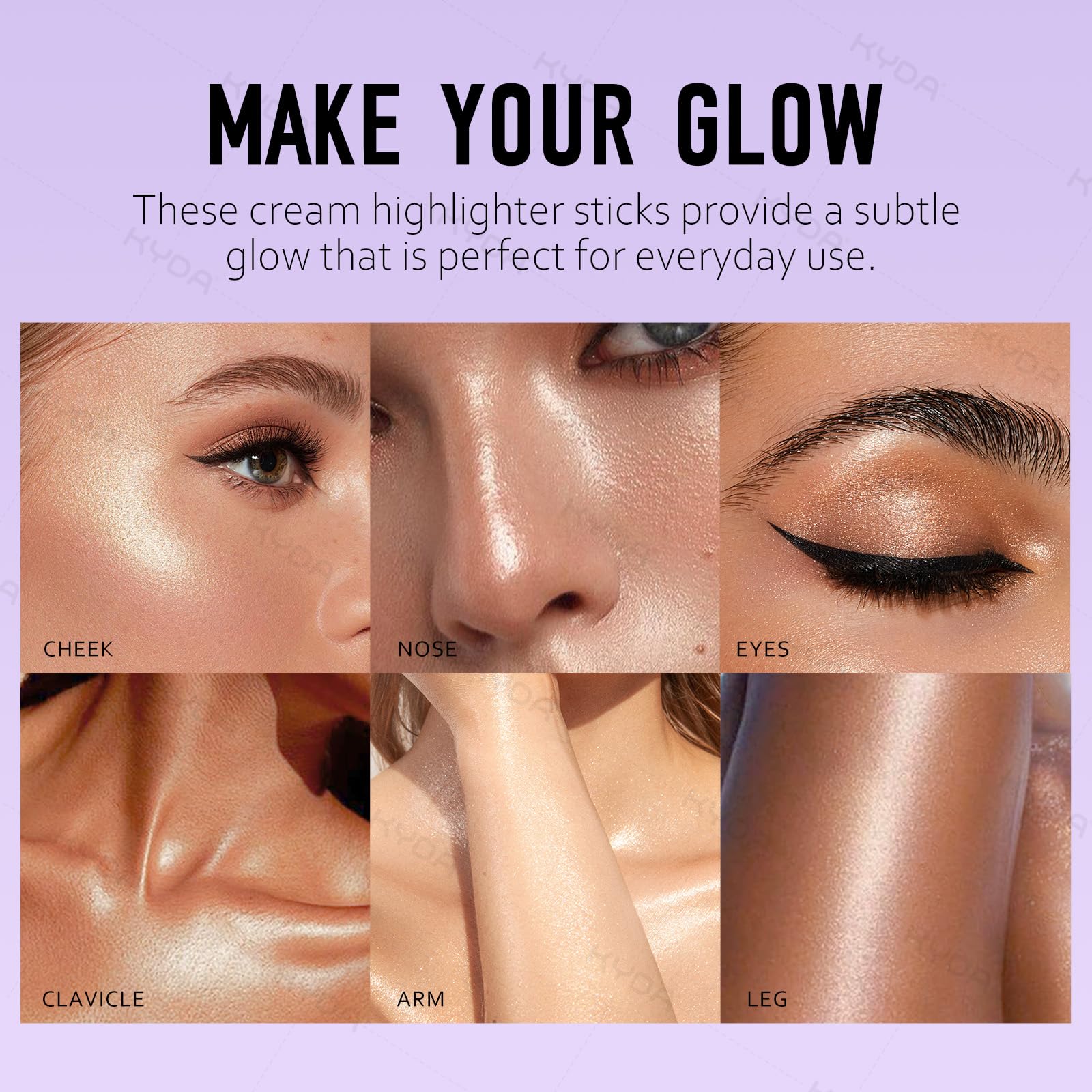 Produit Ownest Highlighter Stick pour les épaules, ajoutant une lueur douce.
